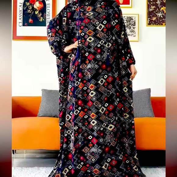 Abaya dress one size with integrated double hood - Picture 1 of 6